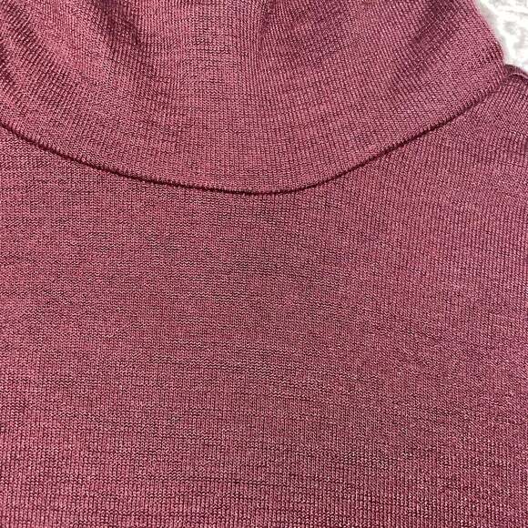 Banana Republic Burgundy Dolphin Hem Turtle Neck Sweater - Picture 2 of 3